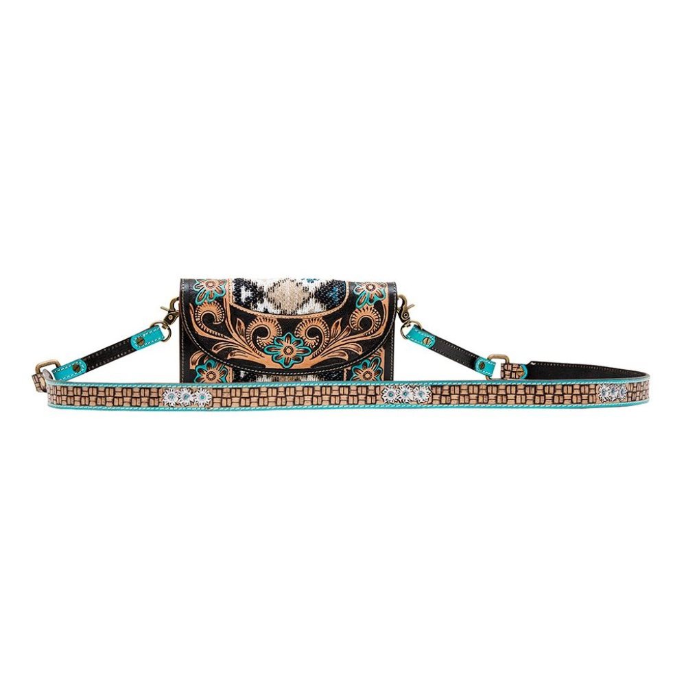 Gorgeous Myra wallet with shoulder strap.